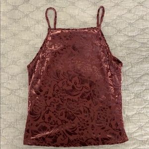Burgundy tank top